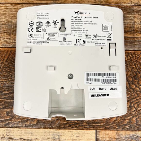 RUCKUS Zoneflex R310 Wifi Access Point Indoor Unleashed - Picture 2 of 3